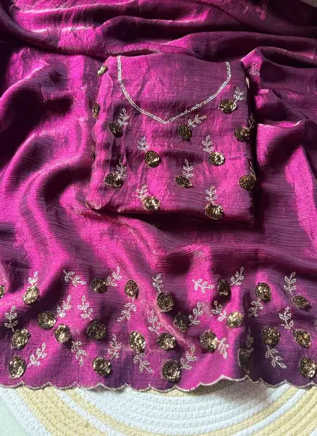 Tew Fendy Chiffon Party Wear Saree Wholesale Clothing Suppliers In India